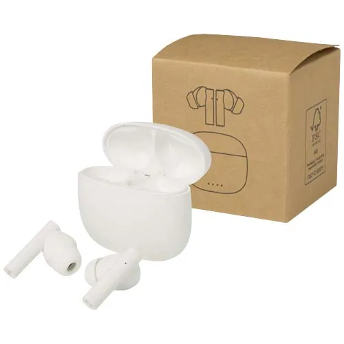 Auriculares True Wireless Bluetooth® de plástico reciclado con almohadillas de silicona 