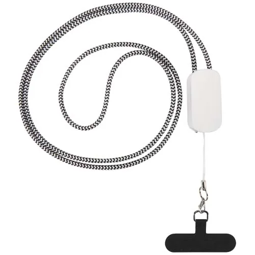Lanyard de plástico reciclado para smartphone con cable integrado 5 en 1 de 27 W 