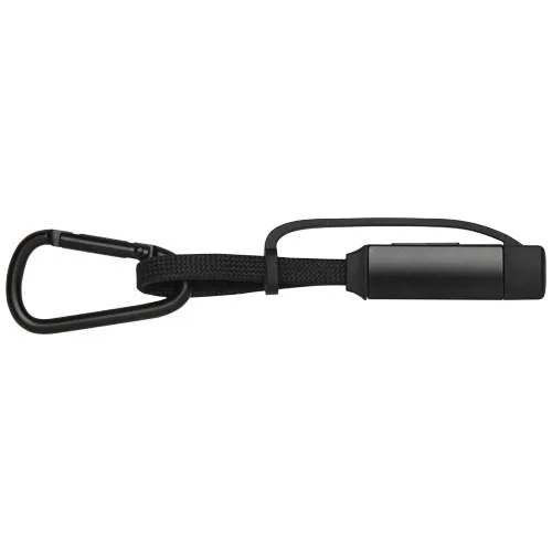 Cable de carga Algieba de 65 W, 5 en 1, de aluminio reciclado con mosquetón