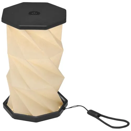 negro intenso Lámpara de mesa plegable de plástico reciclado Celestia