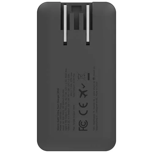 Cargador de viaje de carga rápida de 65 W con cable y estuche 