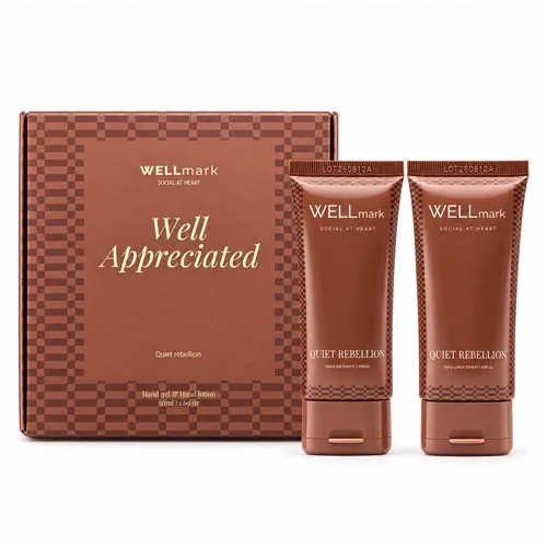 SET DE REGALO DE WELLMARK QUITE REBELLION CON JABÓN Y LOCIÓN DE MANOS DE 70 ML