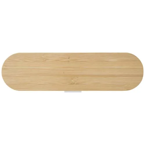 Set de cubiertos con tapa de bambú 