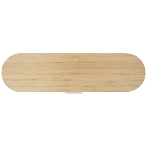 Set de cubiertos con tapa de bambú 