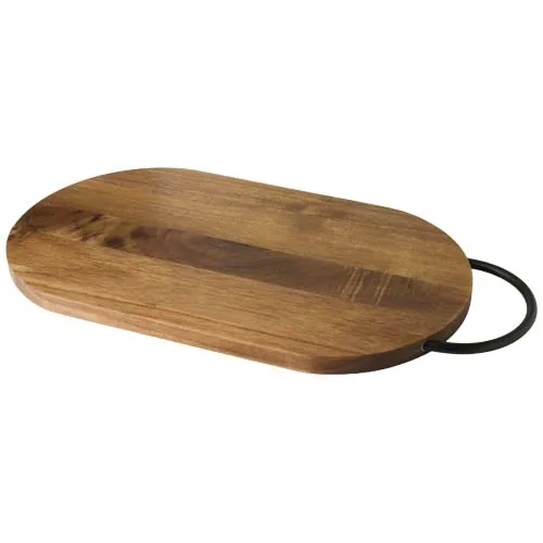 Tabla de cortar de madera de acacia con mango 