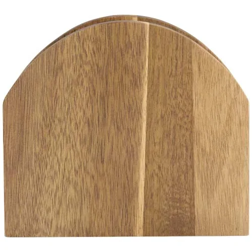 Servilletero de madera de acacia con un toque encantador