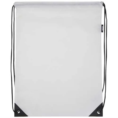 Bolsa de tela sin tejer de material reciclado GRS con cordón de 5 l 