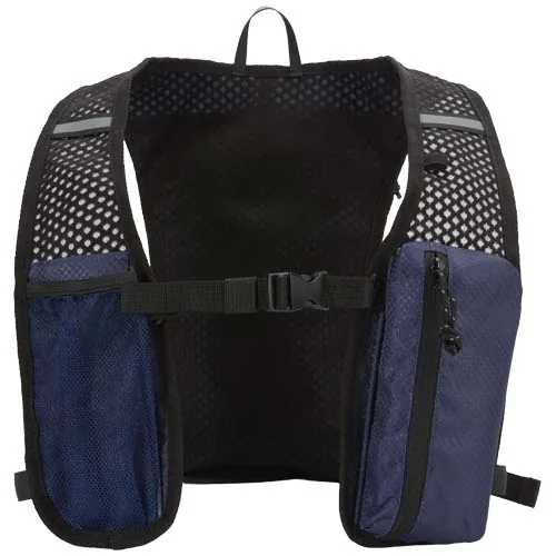 Chaleco de running de material reciclado con certificado GRS y mochila de hidratación de 5 L 