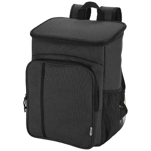 Mochila picnic nevera de 20l con material reciclado GRS incluyendo set de cubiertos 
