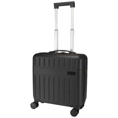 negro intenso Maleta con ruedas para portátil Rover de 16 pulgadas, fabricada con material reciclado GRS, 30 litros