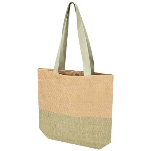 verde jaspeado Bolso de papel de paja Rhythm de 10 litros