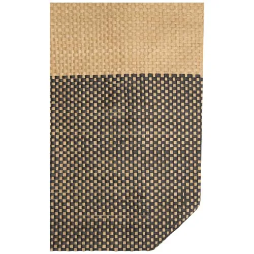 negro intenso Bolso de papel de paja Rhythm de 10 litros