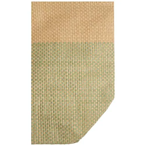 verde jaspeado Bolso tote grande de papel de paja Rhythm con cremallera, 21 l