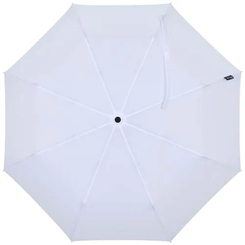 Paraguas Agnes de 53 cm, plegable y con apertura automática, fabricado en RPET