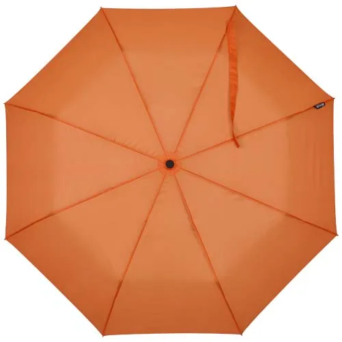 Paraguas Agnes de 53 cm, plegable y con apertura automática, fabricado en RPET