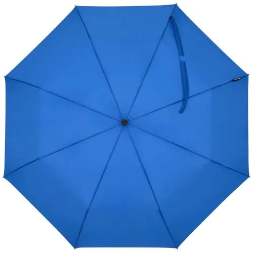 Paraguas Agnes de 53 cm, plegable y con apertura automática, fabricado en RPET