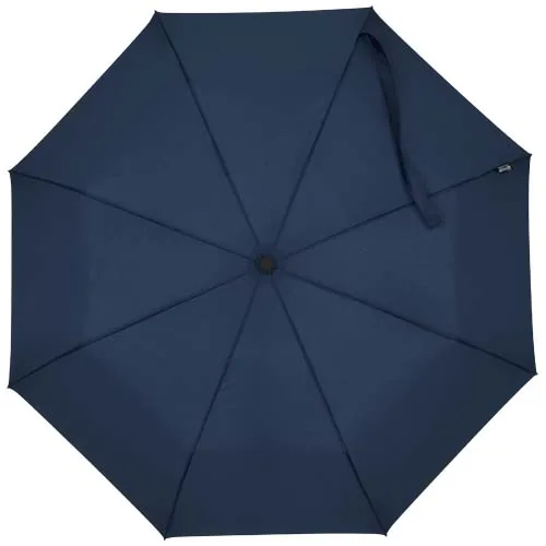 Paraguas Agnes de 53 cm, plegable y con apertura automática, fabricado en RPET