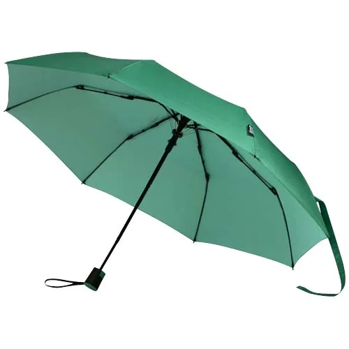 Paraguas Agnes de 53 cm, plegable y con apertura automática, fabricado en RPET