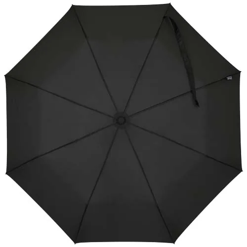 Paraguas Agnes de 53 cm, plegable y con apertura automática, fabricado en RPET