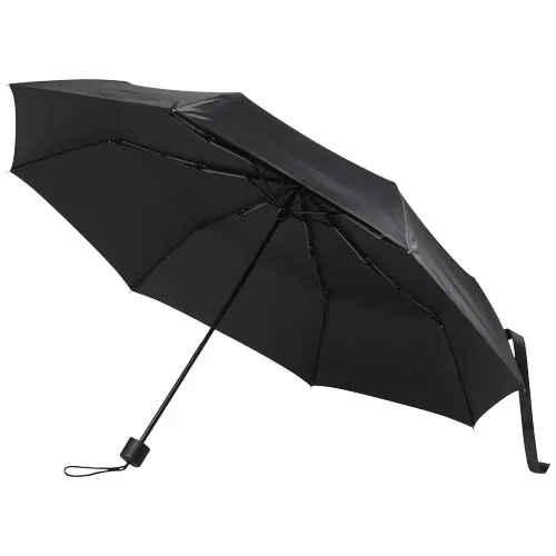 negro intenso Paraguas manual plegable Aaron de 23 pulgadas