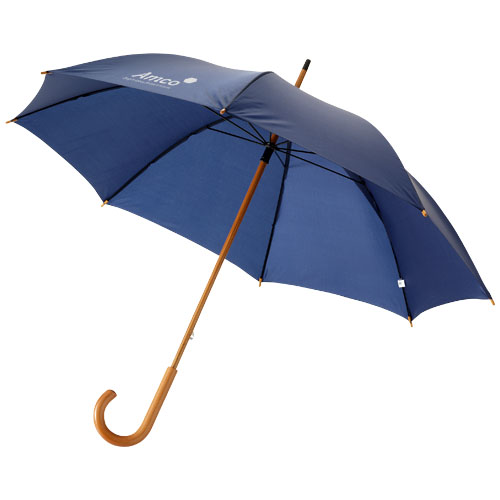 Paraguas con puño y caña de madera de 23