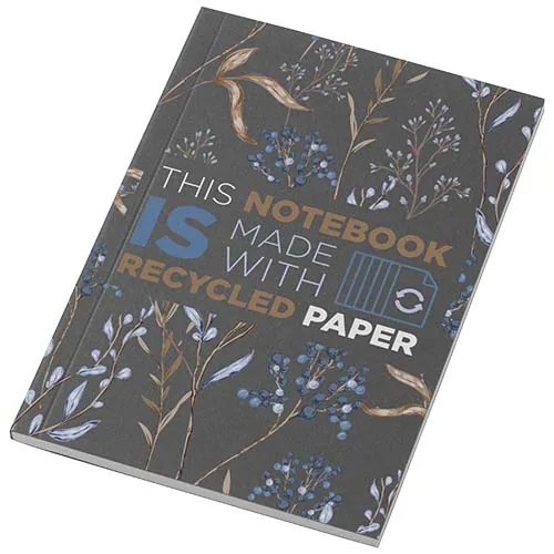 Libreta A6 de tapa blanda con 50 hojas de papel reciclado 