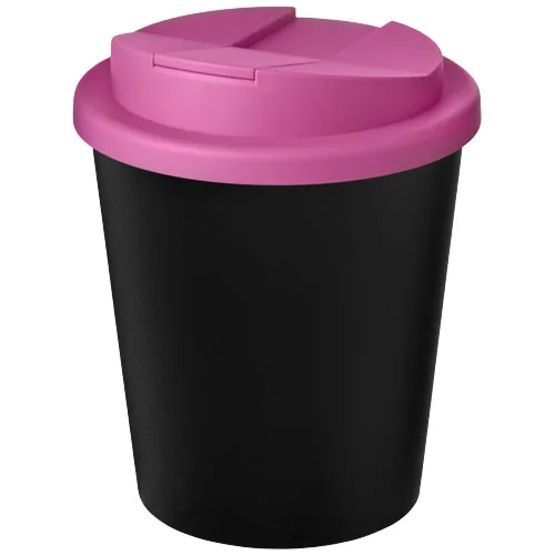 Vaso reciclado de 250 ml con tapa antigoteo 