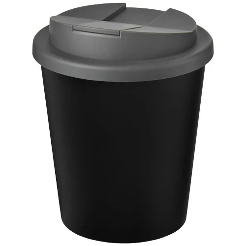 Vaso reciclado de 250 ml con tapa antigoteo 