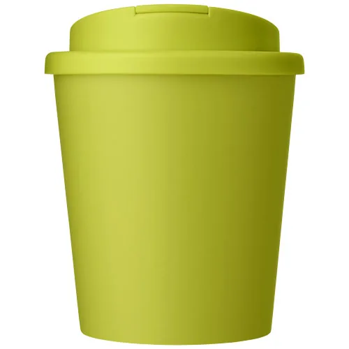 Vaso reciclado de 250 ml con tapa antigoteo 