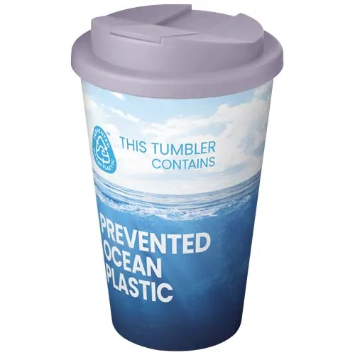 lila Vaso isotérmico Brite-Americano® POP 350 ml con tapa antiderrame