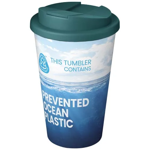 verde mar profundo Vaso isotérmico Brite-Americano® POP 350 ml con tapa antiderrame