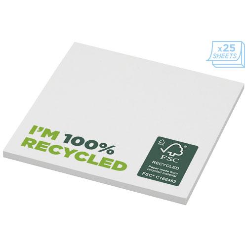 Bloc de notas adhesivas de papel reciclado de 75 x 75 mm 
