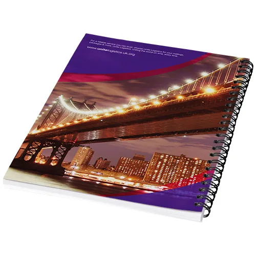 Cuaderno con espiral A5 con cubierta impresa 