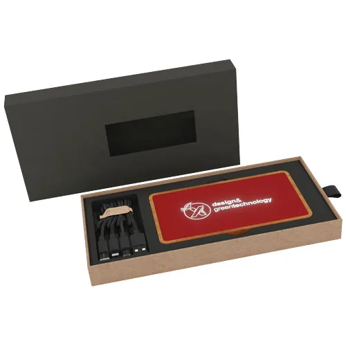 Batería externa inalámbrica luminosa de 5000 mAh 