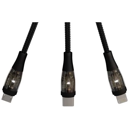 Cable de carga rápida 5 en 1 de 100 W/5 A con pantalla digital 