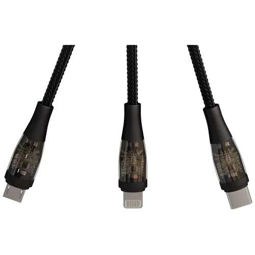 Cable de carga rápida 5 en 1 de 100 W/5 A con pantalla digital 