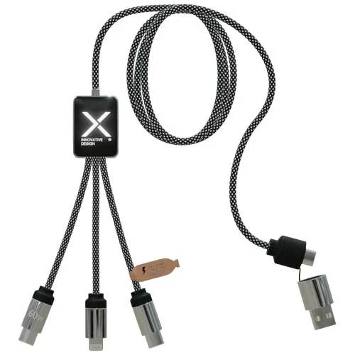 CABLE DE CARGA TIPO C DE 60 W CON DOBLE LOGOTIPO RETROILUMINADO 