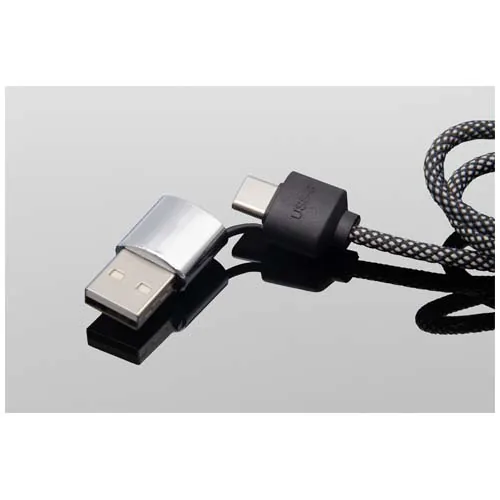 Cable de carga tipo C de 60 W con doble logotipo retroiluminado 