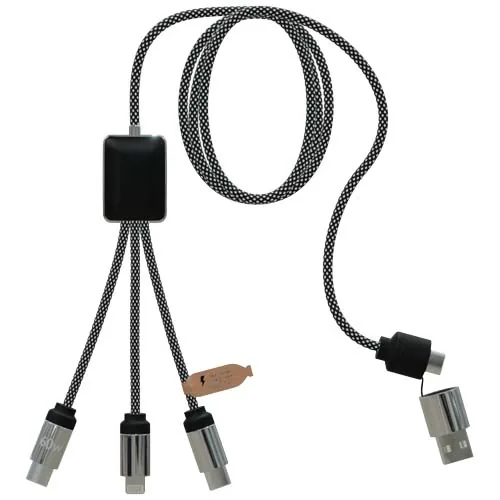 Cable de carga tipo C de 60 W con doble logotipo retroiluminado 