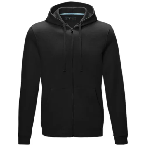 Sudadera con capucha y cremallera completa de orgánico para hombre 
