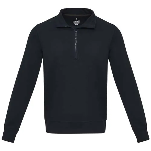 Sudadera unisex de material reciclado con cremallera 1/4 Aware™ 