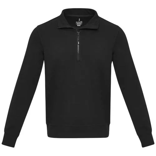 Sudadera unisex de material reciclado con cremallera 1/4 Aware™ 