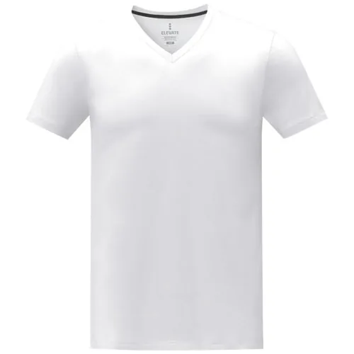 Camiseta de manga corta y cuello en V para hombre 