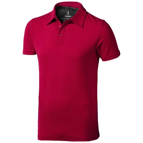 Polo de manga corta elástico para hombre 