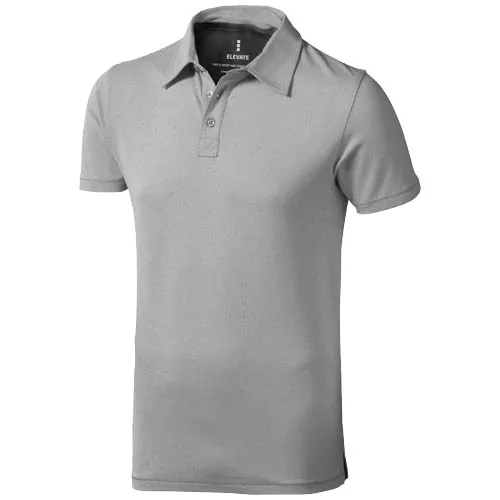 Polo de manga corta elástico para hombre 