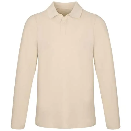 arenisca Polo de manga larga para hombre de 180 g/m² Calgary