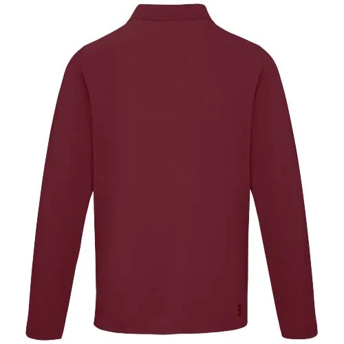 burdeos intenso Polo de manga larga para hombre de 180 g/m² Calgary