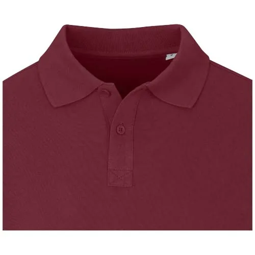 burdeos intenso Polo de manga larga para hombre de 180 g/m² Calgary