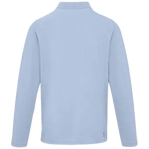 azul niebla Polo de manga larga para hombre de 180 g/m² Calgary