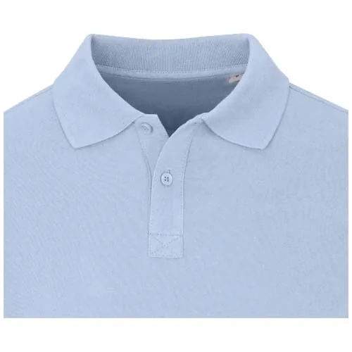 azul niebla Polo de manga larga para hombre de 180 g/m² Calgary
